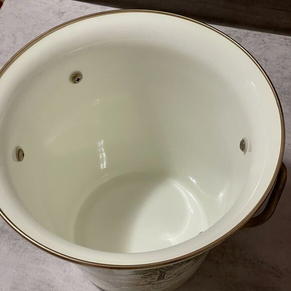 MacKenzie-Childs 30th Anniversary Aurora Collection Enamel Ice Bucket 2013 RARE - Picture 11 of 14